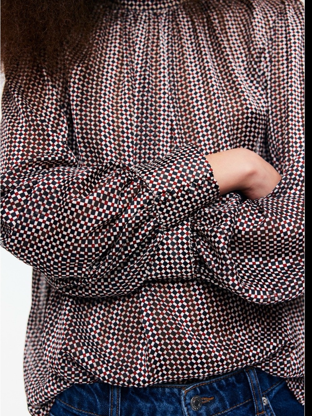 H&M PATTERNED BLOUSE NWT